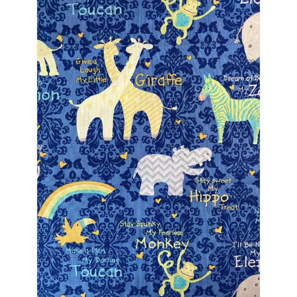 Fabric - OOP "You Two And You Animal Talk" By Susan Winget Nursery 36" L x 44” W